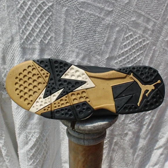 Size 10.5 - Jordan 7 Retro Golden Moments Pack 2012 Black Gold Rare - Picture 9 of 12